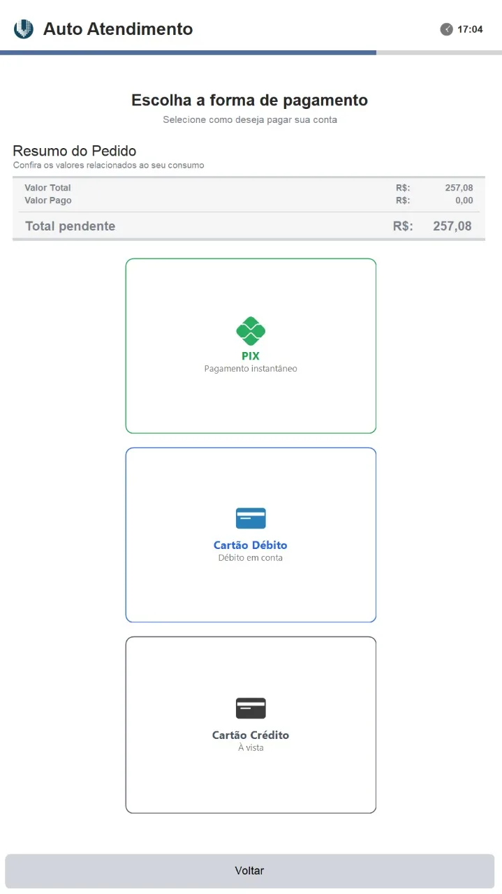 Interface do vsAutoPay